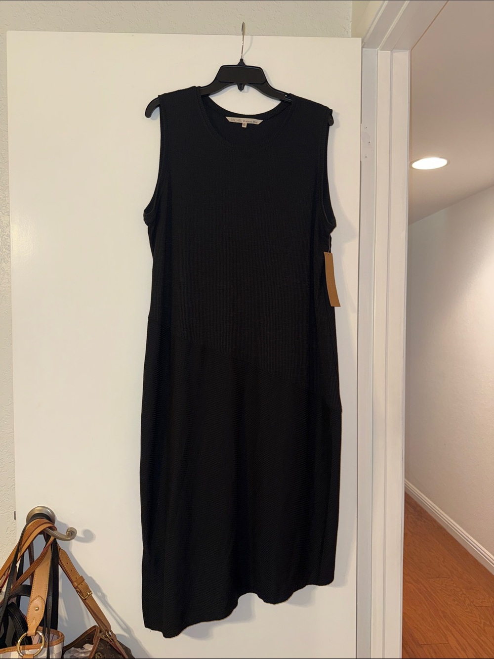Rachel by Rachel Roy BNWT 3X Sleeveless Black Knit Midi Dress